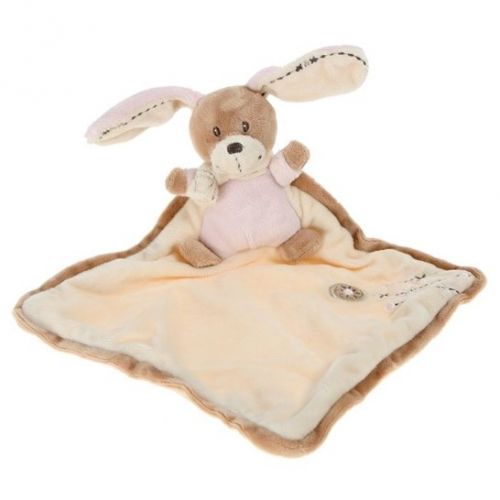  cuddles lapin rose beige crème marron plat carré losange 